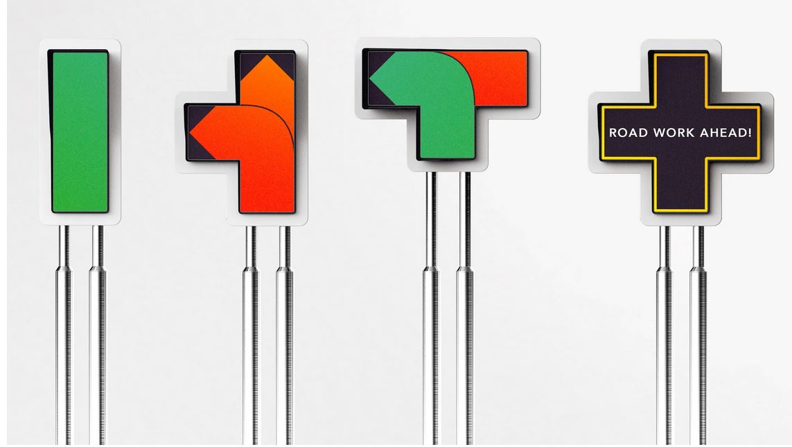 Newfangled Traffic Light for People and Robots